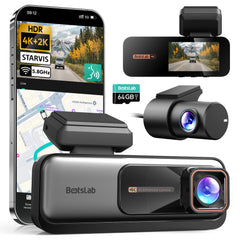 Botslab 4K Dual Dashcam G980H Pro – Vorne 4K + Hinten 3K Autokamera mit GPS & WiFi