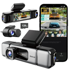 Modulare magnetische Seitenkameras der Botslab G980H 4-Kanal Dashcam für flexible Montage