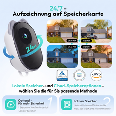 Botslab W101 Fensterkamera – geeignet für Fenster, Terrassentüren, Seitenfenster und Wohnmobile