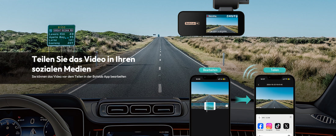 Botslab G980H Dashcam als 4-Kanal-System für nur 189,99€