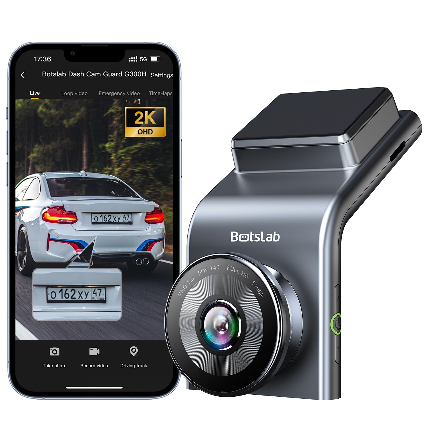 Botslab G300H Plus Dashcam (English Version)