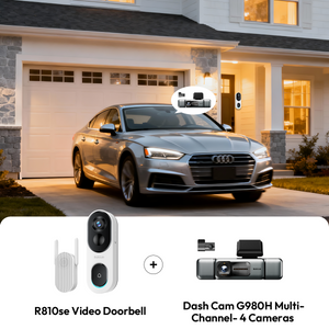 Botslab G980H 4-Channel  Dash Cam & Video Doorbell R810 SE Bundle