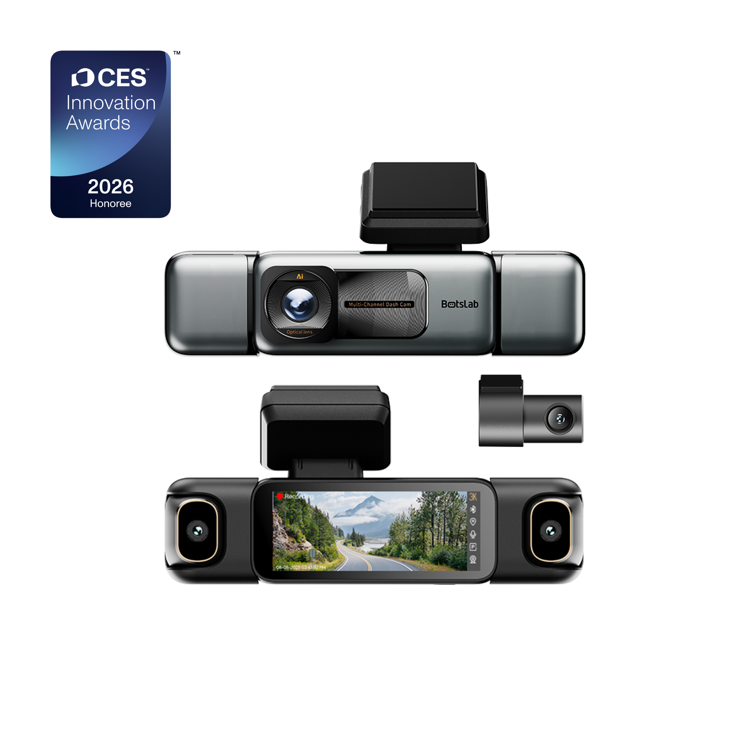 Botslab Dashcam G980H Multi-Channel – 4 Cameras