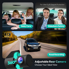 Botslab Dashcam G980H Pro – Dual Vorne 4K + Hinten 2K Autokamera mit GPS & WiFi