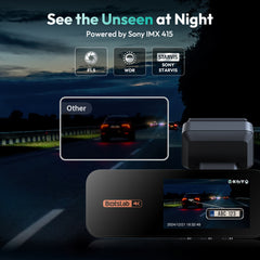 Botslab Dashcam G980H Pro – Dual Vorne 4K + Hinten 2K Autokamera mit GPS & WiFi
