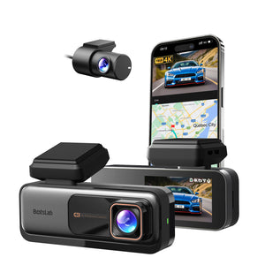 Botslab G980H 4K Ultra HD Dashcam und Autokamera im modernen Fahrzeug-Innenraum mit elegantem Design.