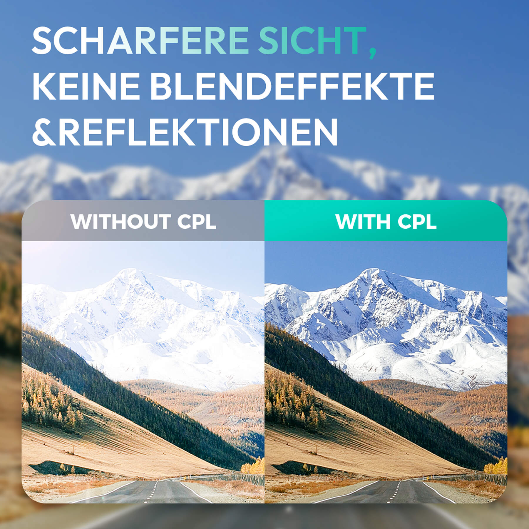 CPL Polarizing Filter: Only suitable for the G980H / G980H Pro dashcam