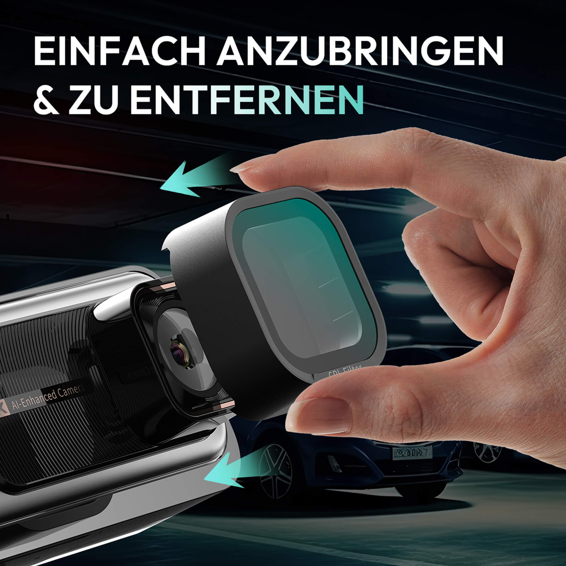 CPL Polarizing Filter: Only suitable for the G980H / G980H Pro dashcam