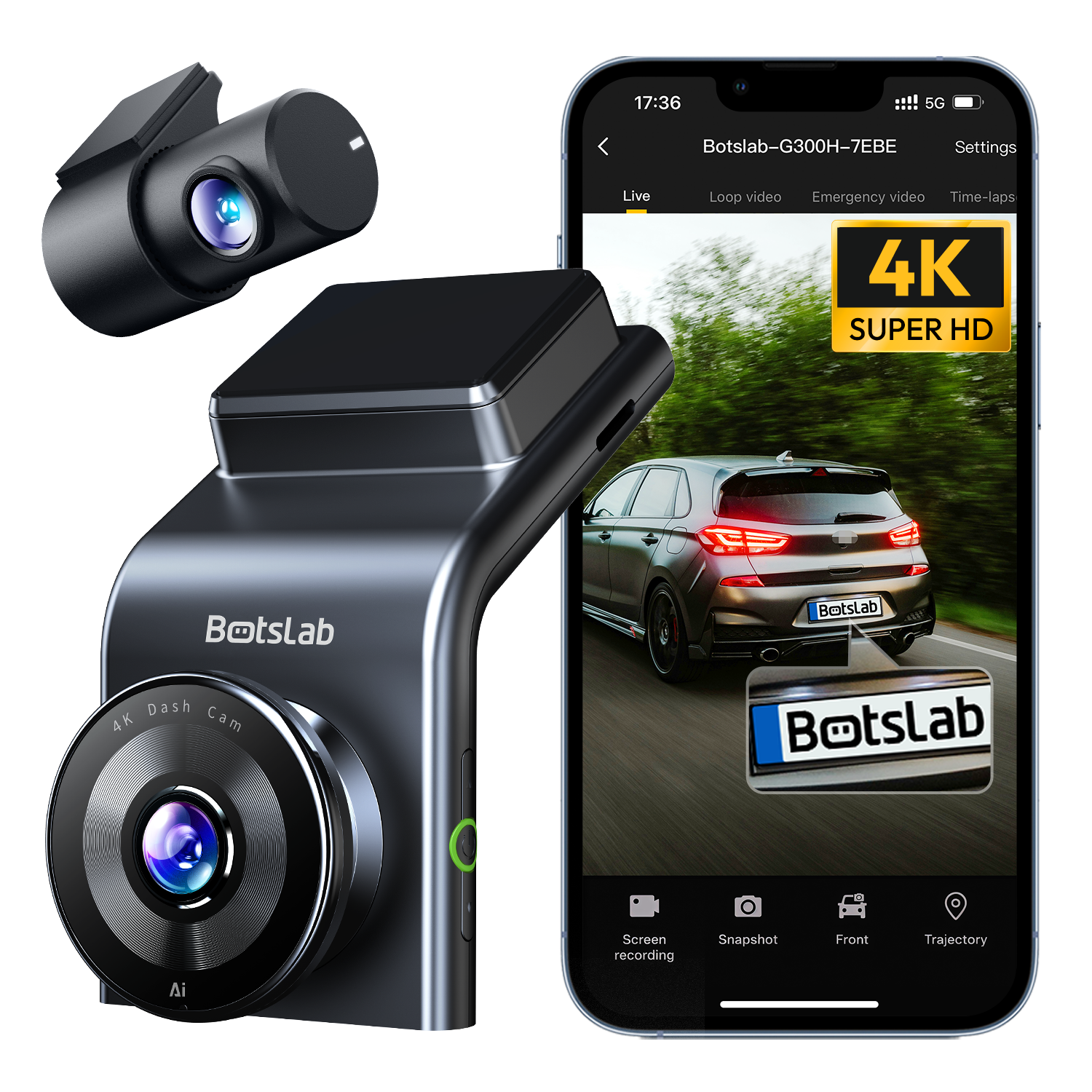 Botslab G300H Plus Dashcam (English Version)