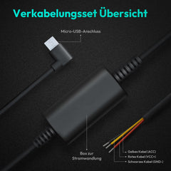Hardwire Kit Type C exclusively for Dashcam G980H Pro / G980H