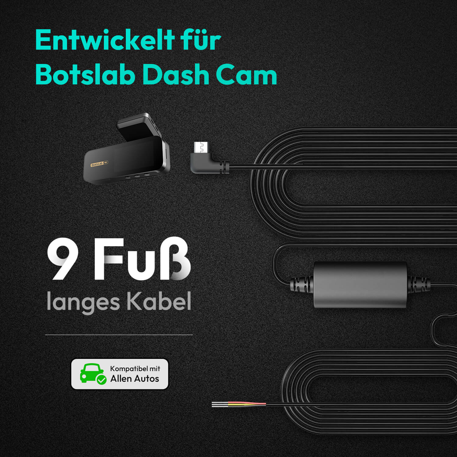 Hardwire Kit Type C exclusively for Dashcam G980H Pro / G980H