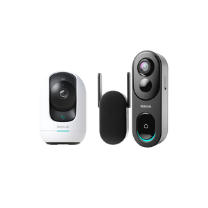 Botslab Indoor Cam C221+ Video Doorbell R810 Smart Home Security Bundle